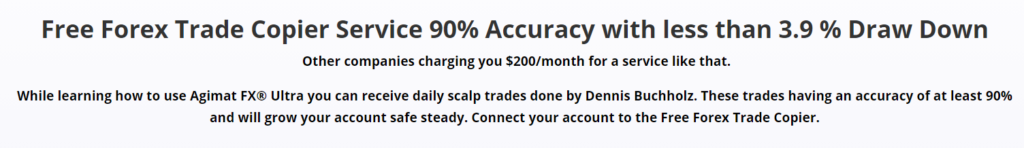 Agimat Trading System drawdown