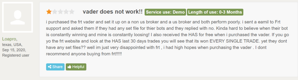 Odin Forex Robot customer reviews