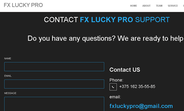 FX LUCKY PRO support