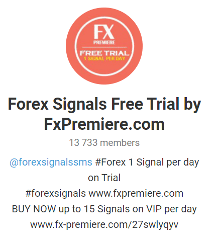 FX Premiere Telegram account