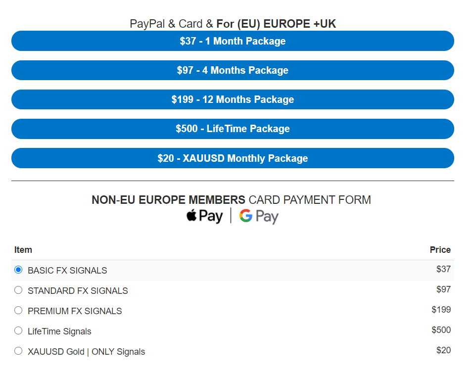 FX Premiere price