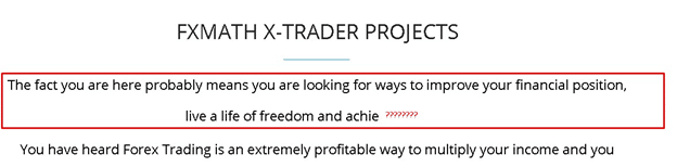 FXMath X-Trader projects