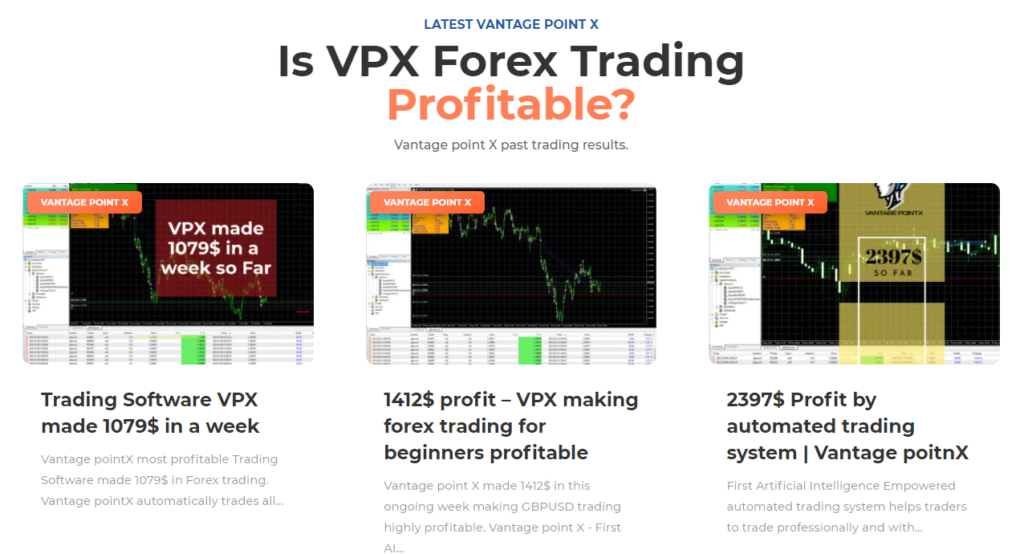 Vantage Point X - trading profitable