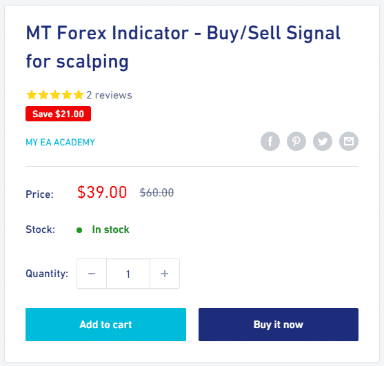 MT Forex Indicator pricing.