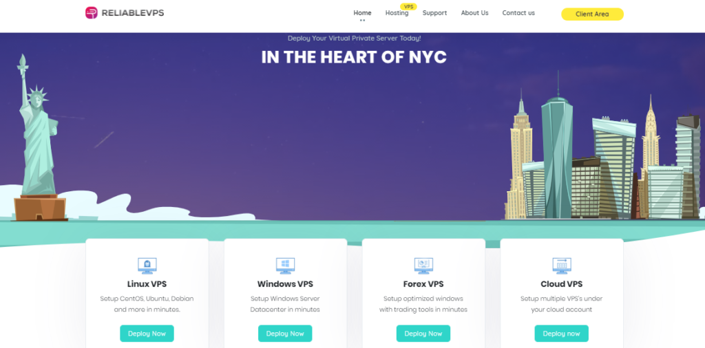 Home page of Reliable VPS