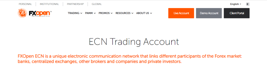 ECN Trading Account