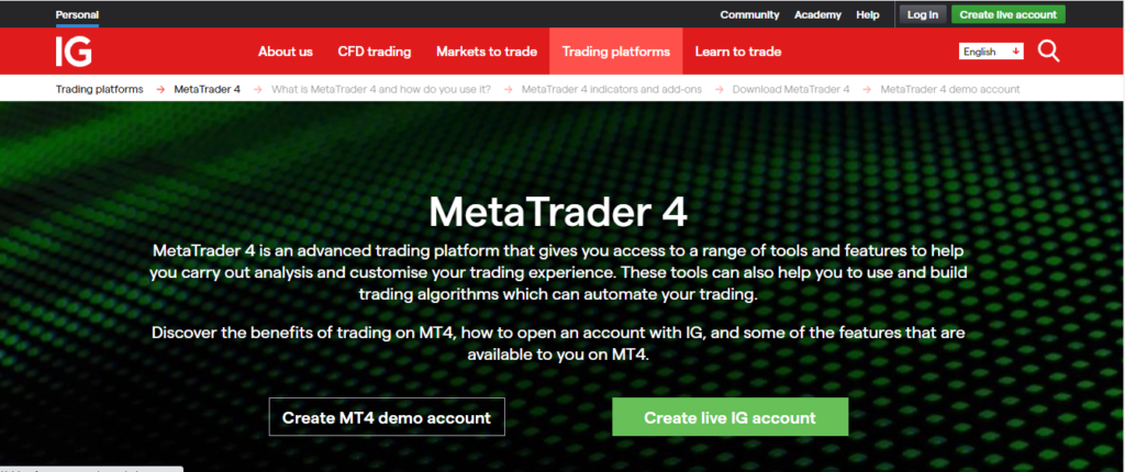IG Markets - MetaTrader 4