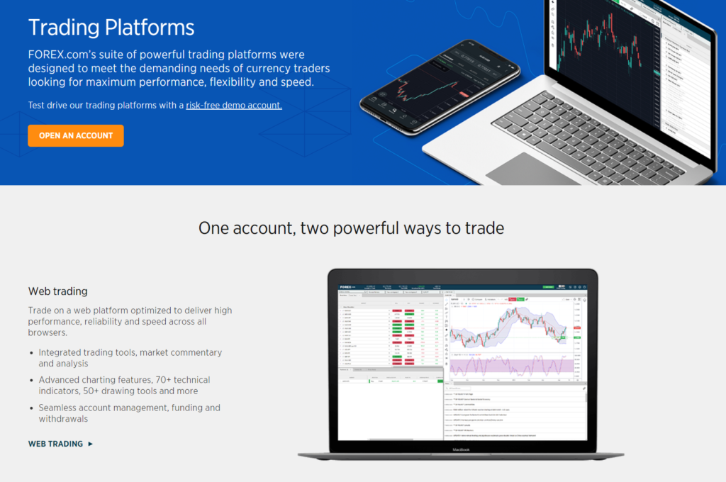 Forex.com - Trading platforms