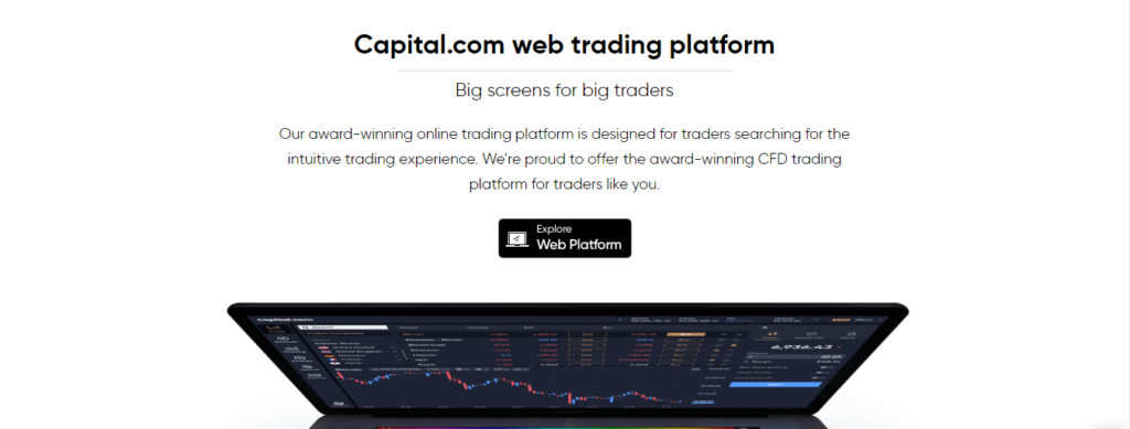 Capital.com Web trading platform