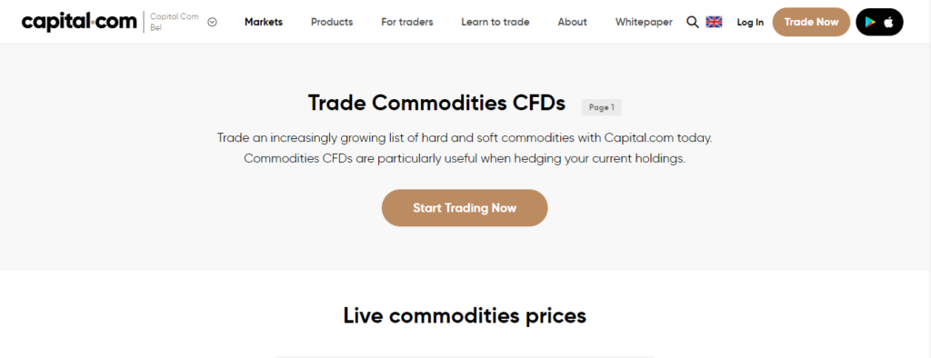 Capital.com - Commodities