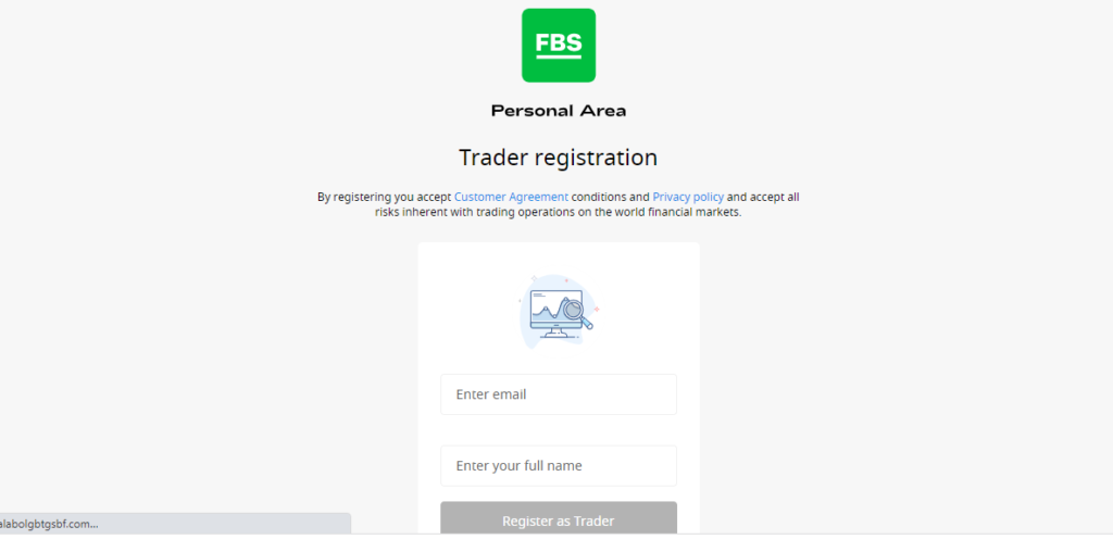 Opening an account at FBS