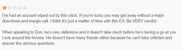 User review of HAS Forex Robot.