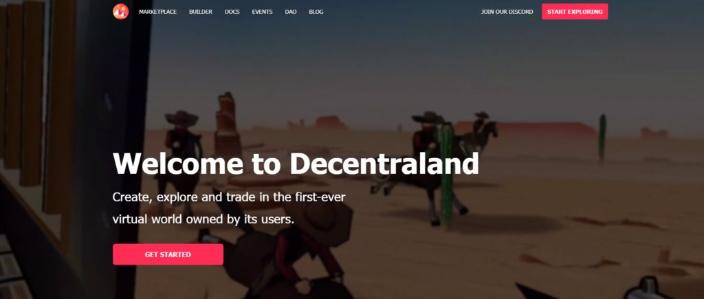 The official site of Decentraland