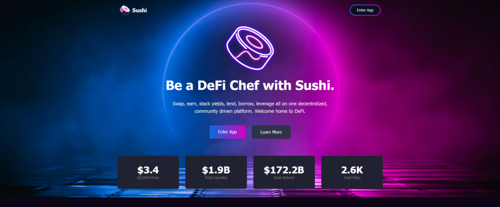 The official site of SushiSwap