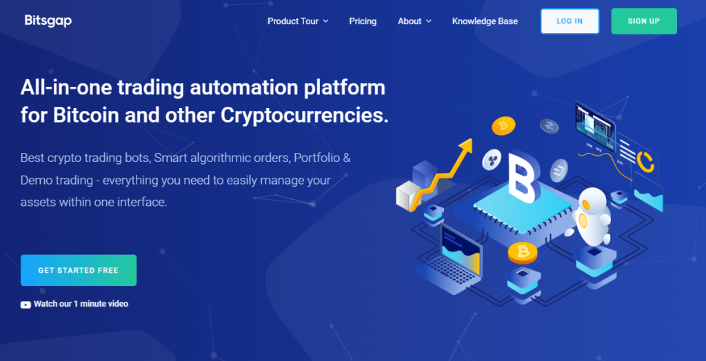Bitsgap home page
