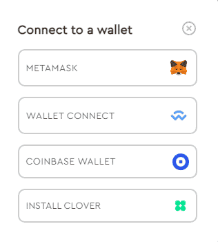 Supported wallets.